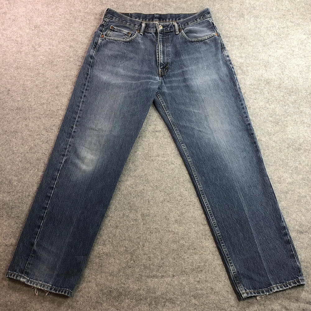 Levi's Mens 550 Relaxed Fit Jeans 36x32 Blue Medium Wash Tapered Leg Denim